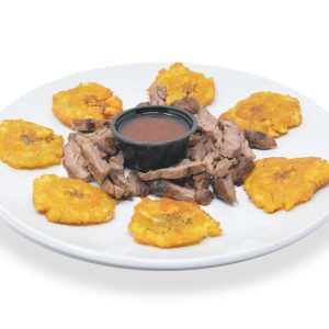 Carne a la Parrilla con Tostones