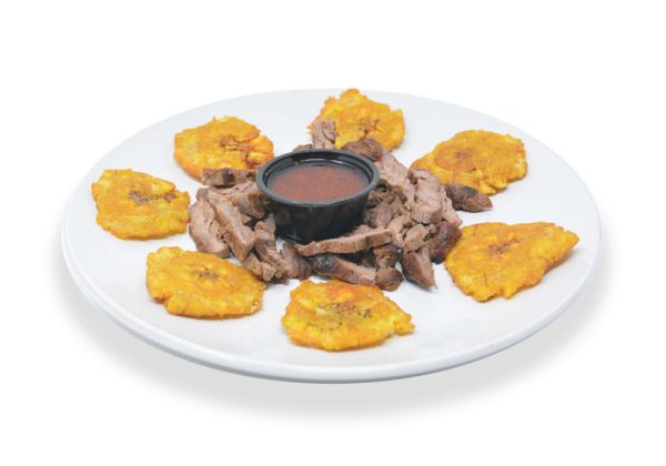 Carne a la Parrilla con Tostones